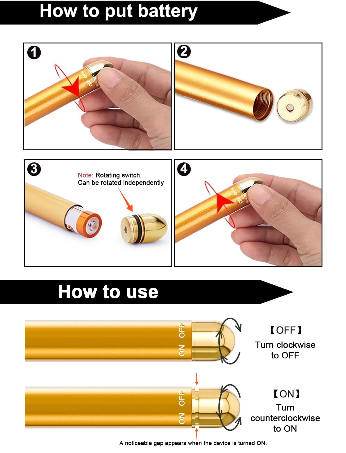 Amirce Face Massager Roller Golden 3D Roller Electric Facial Roller and T Shape Facial Roller Massager Kit Face Rollers - Image 5