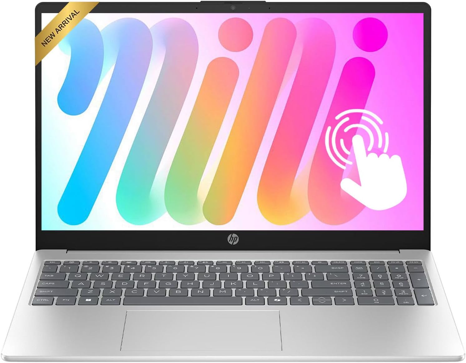 HP Pavilion 15.6" Touchscreen Laptop • 2026 Edition • AMD Ryzen 5 7520U • 8GB RAM • 256GB PCle SSD • Bluetooth • Copilot AI • Wi-Fi 6 • Windows 11 • Ready for School & Work