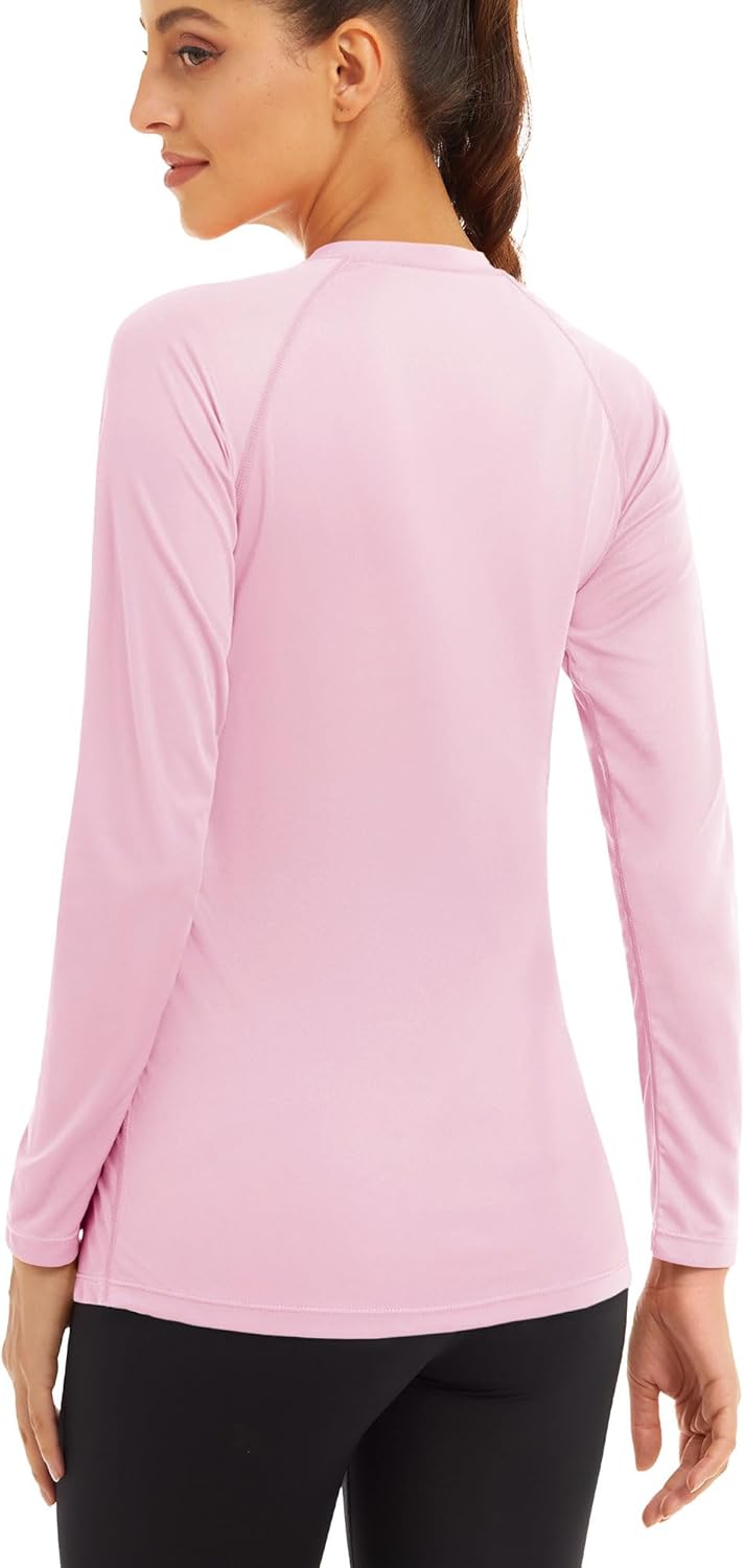 MAGCOMSEN Women's Long Sleeve Shirts UPF 50+ Sun Protection Shirts for Hiking Fishing Workout Rash Guard - Image 2
