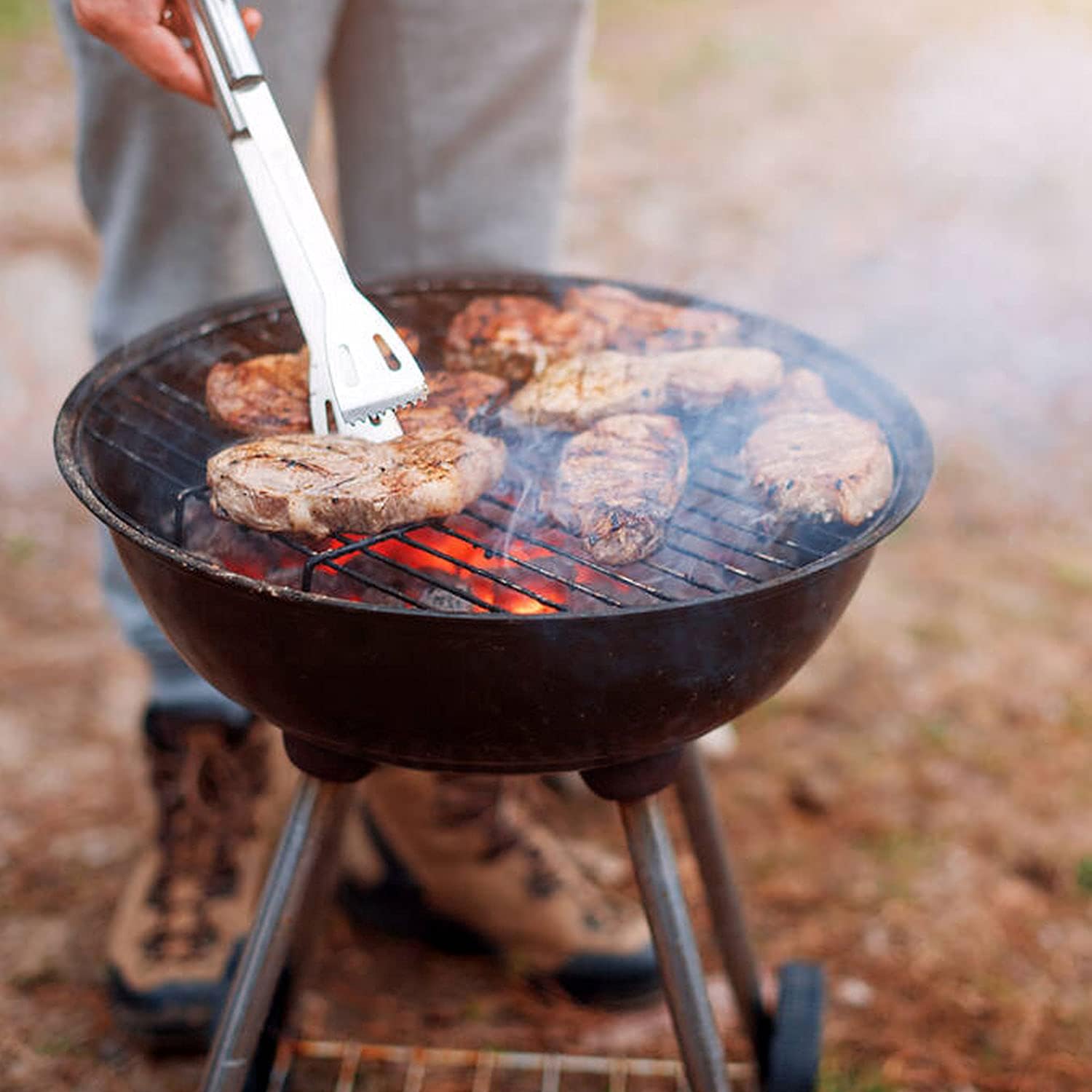 BBQ Utensil Set Stainless Steel Professional Barbecue Accessories Grill Tool with Bag Easy to Carry - Image 6