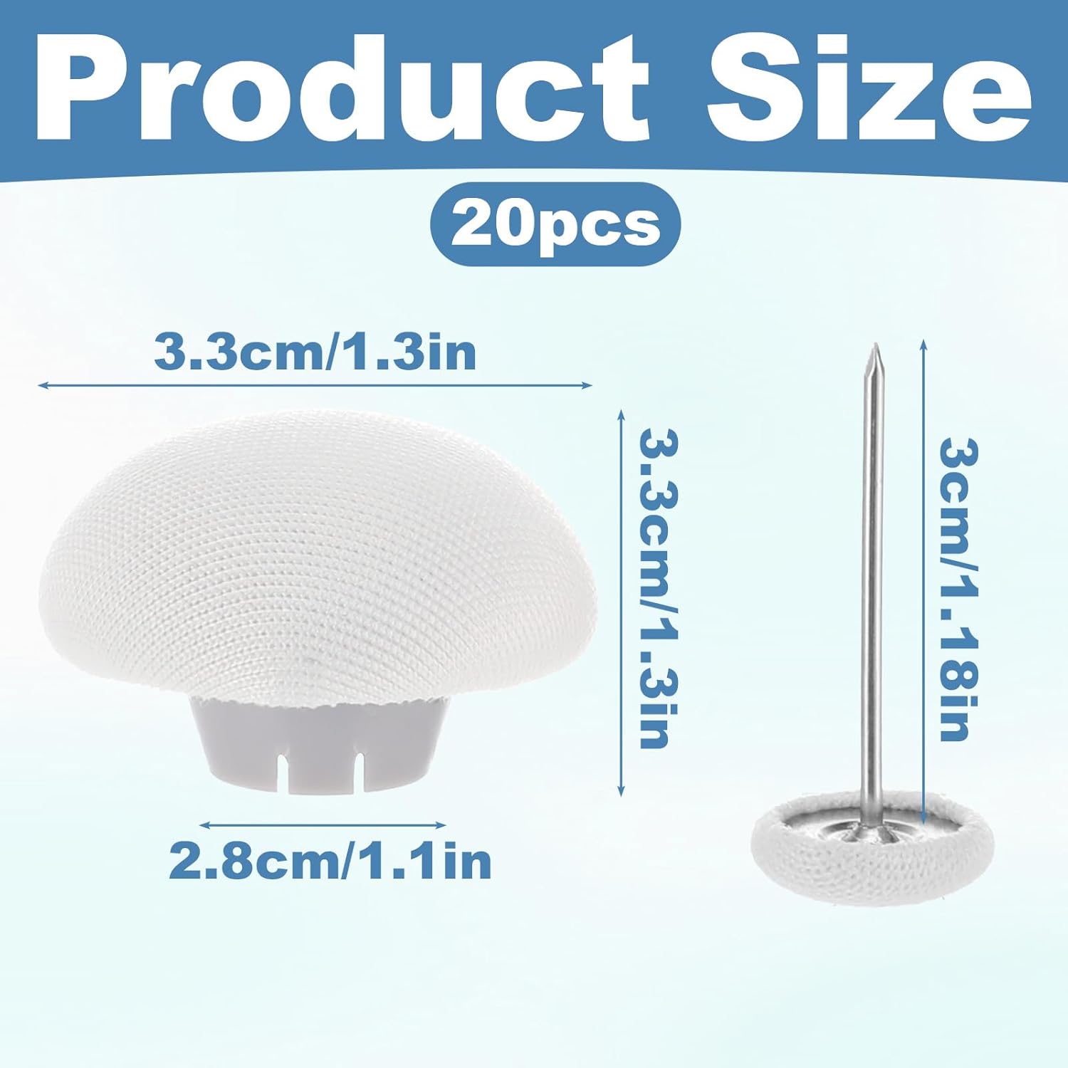 TIESOME 20Pcs Duvet Clips Set, Anti-Slip Duvet Cover Pin Duvet Clips to Hold Comforter Inside Comforter Fasteners Bedding Accessories Duvet Snaps for Curtains Quilts Cushions Blankets(White) - Image 2