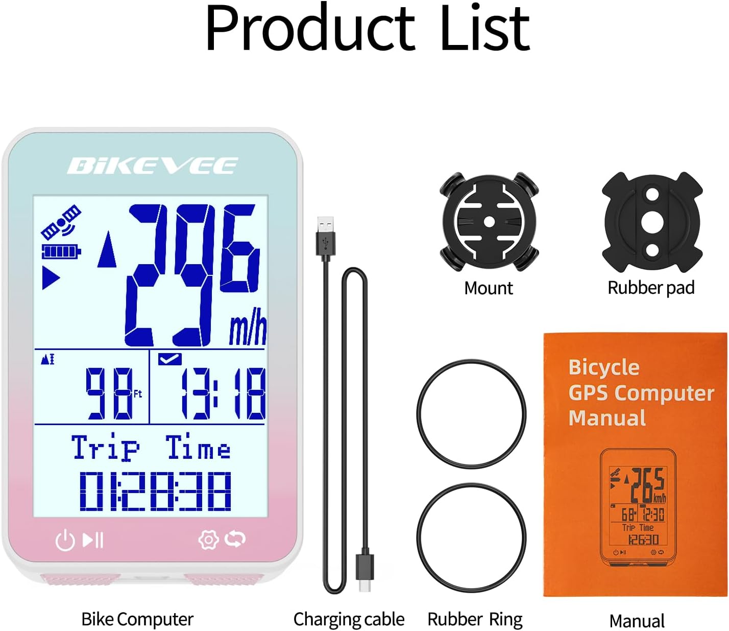 GPS Speedometer & Odometer - Wireless Bike Computer, Auto Start/Stop, Auto Backlight, IPX7 Waterproof, 2.4" LCD, Cycling Tracker in MPH & KM/H - Image 8