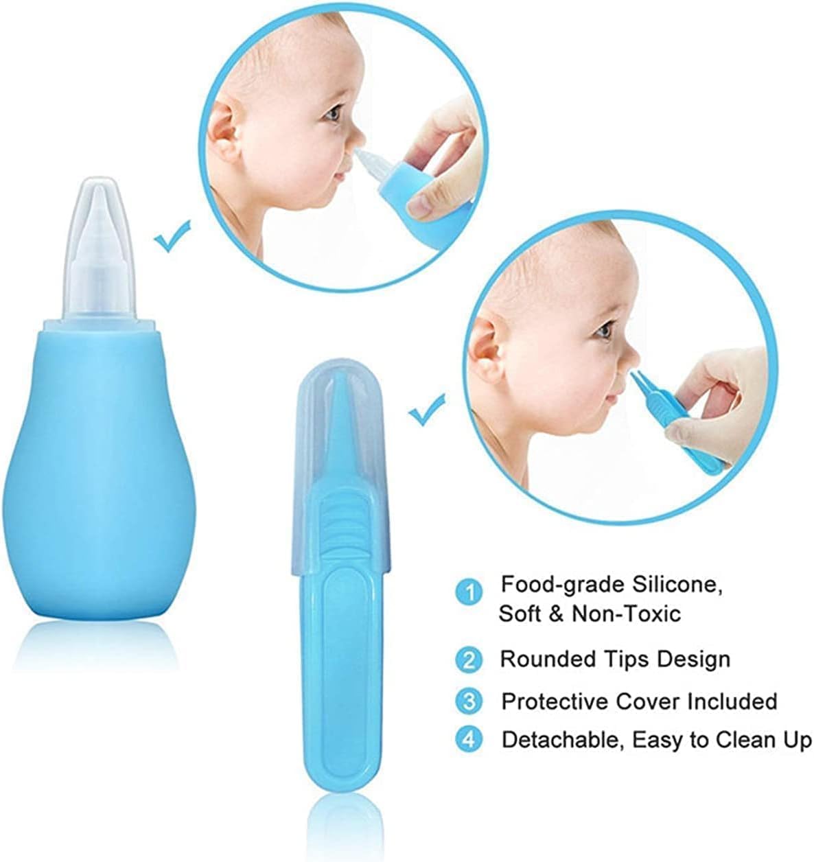 Baby Grooming Kit, Infant Safety Care Set with Hair Brush Comb Nail Clipper Nasal Aspirator,Baby Essentials Kit for Newborn Girls Boys - Image 3