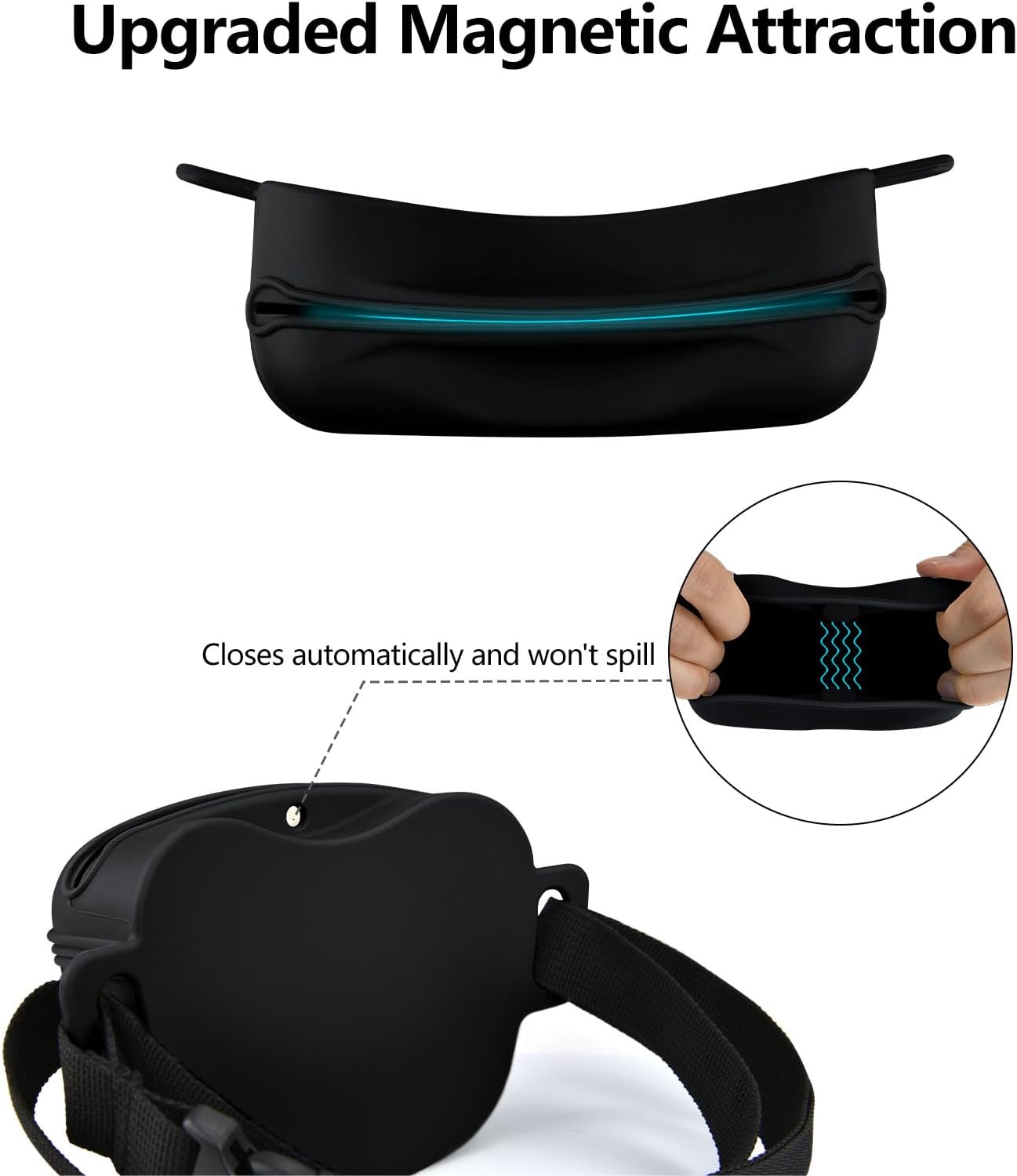 Pet Training Snack Pouch with Clicker 2.0 Upgraded Magnetic Closure, 1.66 Cup Silicone Belt for Dog Treats,Perfect for Exercising and Walking - Image 4