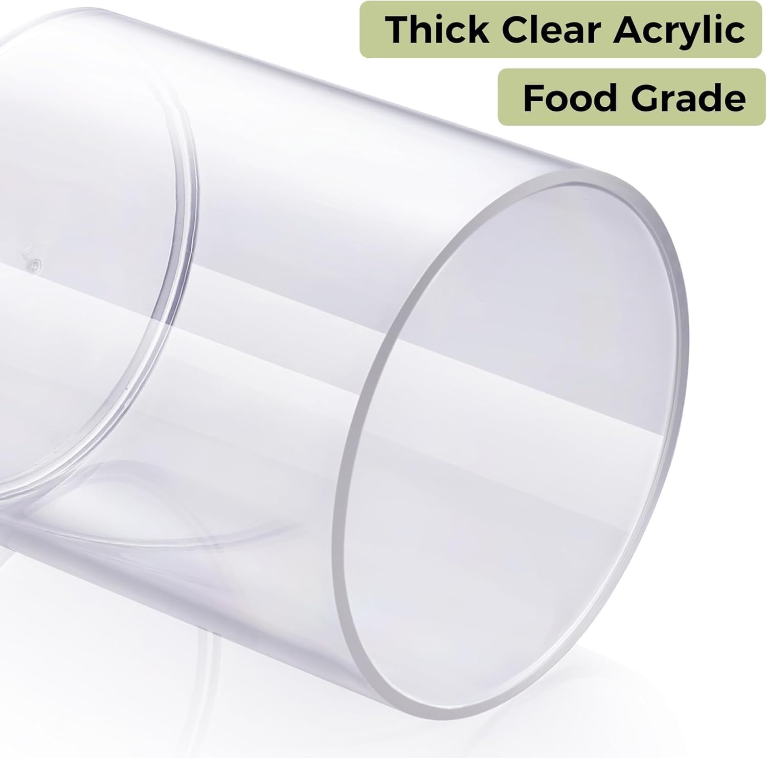 4 Pack Acrylic Qtip Holder Dispenser for Cotton Swabs, Balls, Pads, Floss Picks- Small Clear Acrylic Canister Apothecary Jar Set, Bathroom Essentials Accessories Decor, Vanity Makeup Storage Organizer - Image 9