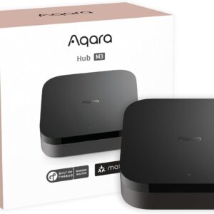Aqara Smart Home Hub M3 for Advanced Automation, Matter Controller, Thread Border Router, Features Zigbee, Bluetooth, Wi-Fi, PoE, IR, Supports Apple HomeKit, Alexa, SmartThings, Home Assistant, IFTTT