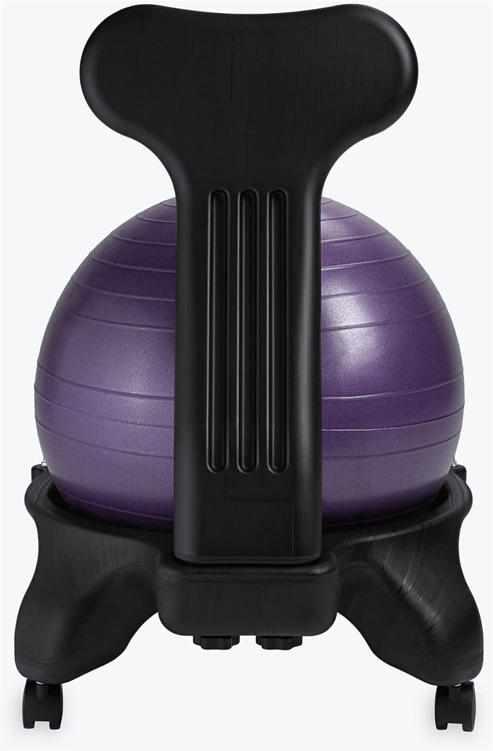 Gaiam Classic Balance Ball Chair – Ergonomic Stability Chair for Desk & Office | Yoga Ball Seat with Base, Air Pump, & Exercise Guide | Improves Posture & Core Strength (300 lb Capacity) - Image 5