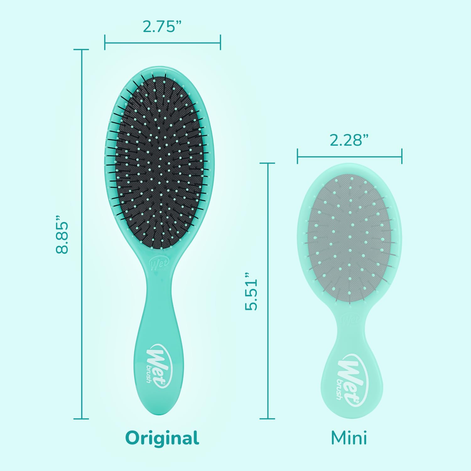 Wet Brush Original Detangler Hair Brush, Amazon Exclusive Aqua- Ultra-Soft IntelliFlex Bristles-Detangling Hairbrush Glides Through Tangles For All Hair Types (Wet Dry & Damaged Hair) - Women & Men - Image 6