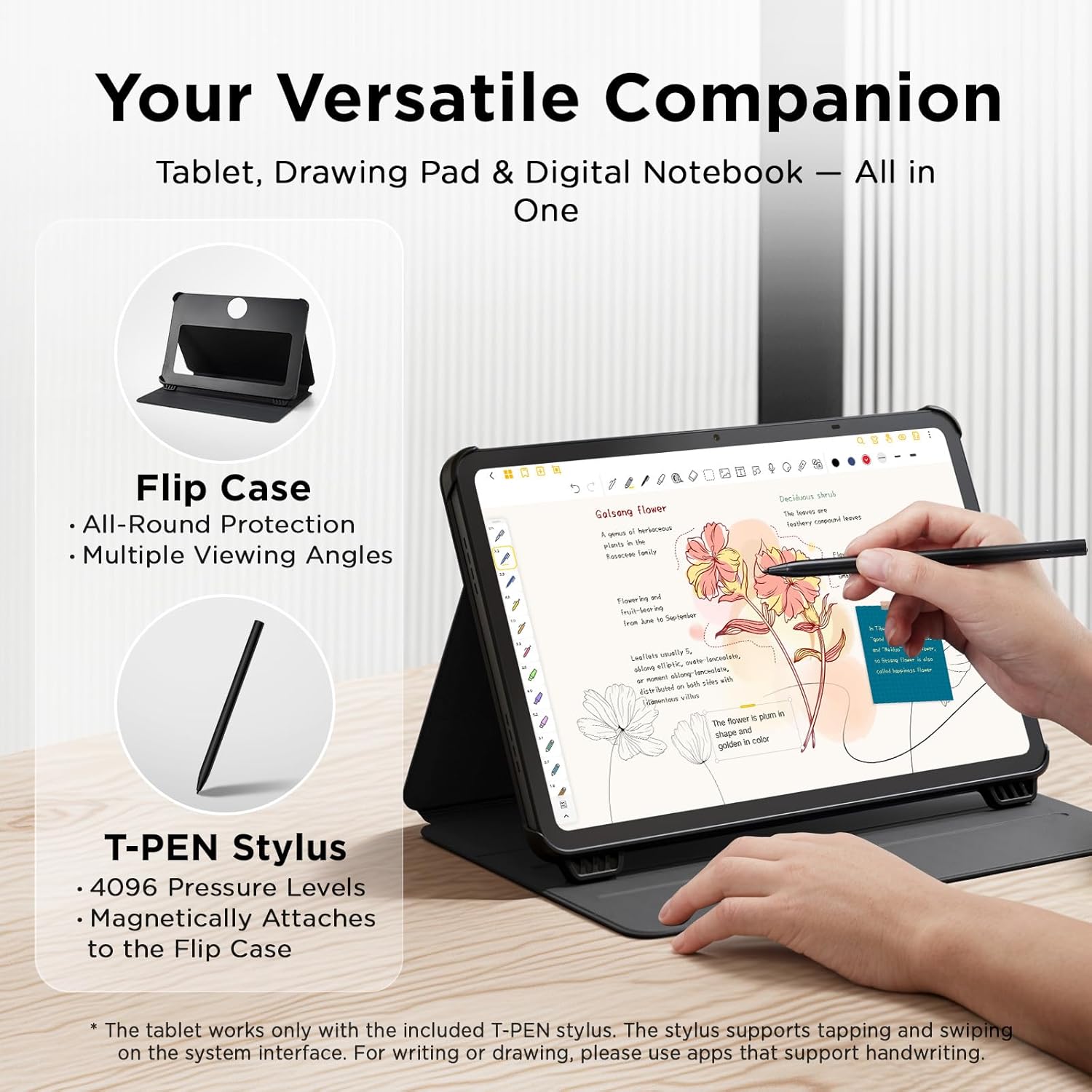 TCL NXTPAPER 11 Gen 2 Android Tablet, 11" Drawing Pad & Digital Notebook, Stylus & Flip Case Included, NXTPAPER 4.0 Display, Android 15, AI Tools, 6+6GB RAM, 64GB Storage, 8000mAh Battery, Gray - Image 2