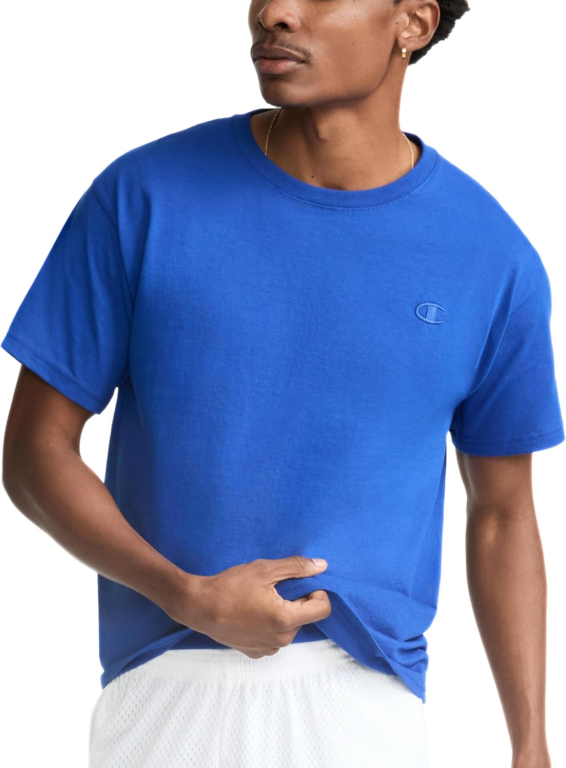 Champion Men's Classic Short Sleeve T-Shirt, Standard Fit, Midweight 100% Cotton, Available in Regular and Big & Tall