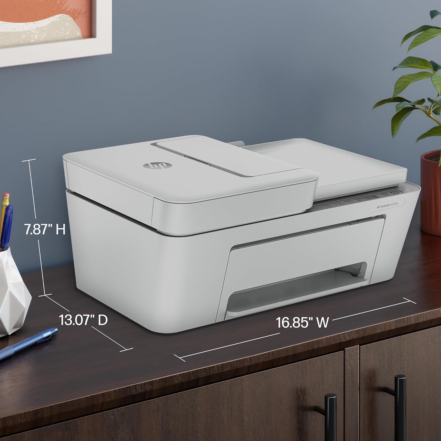HP DeskJet 4255e Wireless All-in-One Color Inkjet Printer, Scanner, Copier, Best-for-home, 3 month Instant Ink trial included. This printer is only 2.4 ghz capable. AI-enabled (588S6A) - Image 6