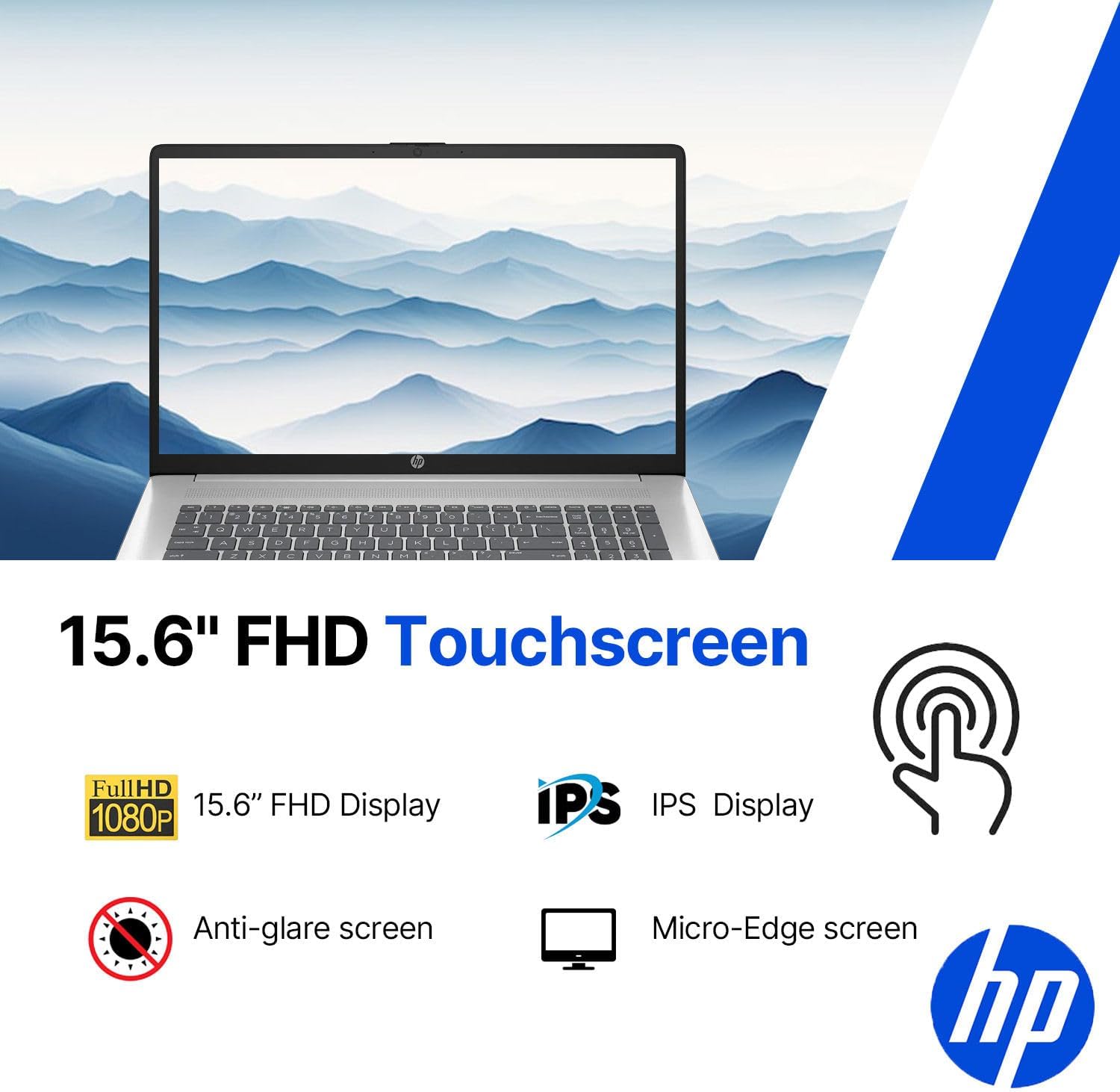 HP Pavilion 15.6" Touchscreen Laptop • 2026 Edition • AMD Ryzen 5 7520U • 8GB RAM • 256GB PCle SSD • Bluetooth • Copilot AI • Wi-Fi 6 • Windows 11 • Ready for School & Work - Image 3