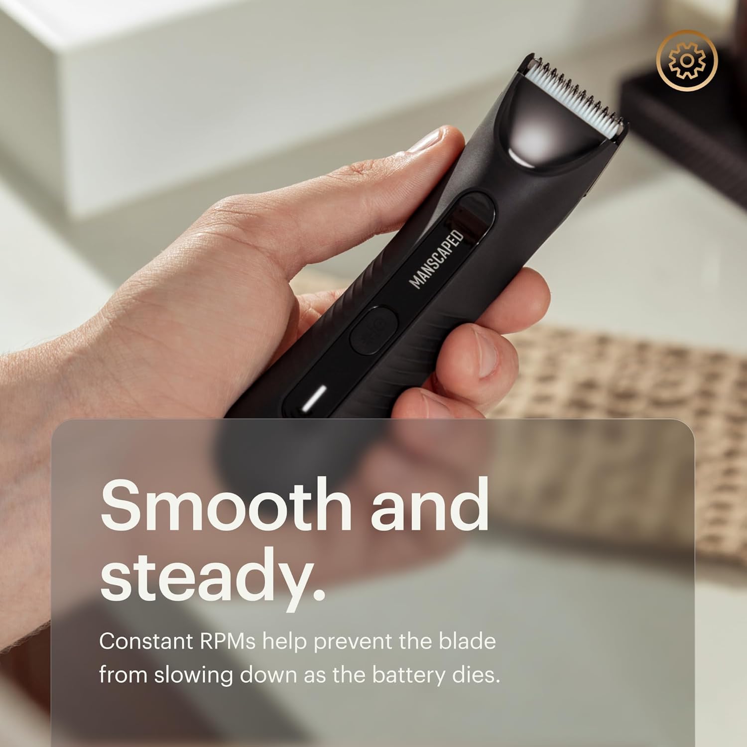 MANSCAPED® The Lawn Mower® 3.0 Plus Groin & Body Hair Trimmer – Updated SkinSafe® Trimmer Blade, Waterproof Wet/Dry Groomer, USB-C Rechargeable, Men’s Wireless Ball Shaver, Tuxedo Black - Image 6
