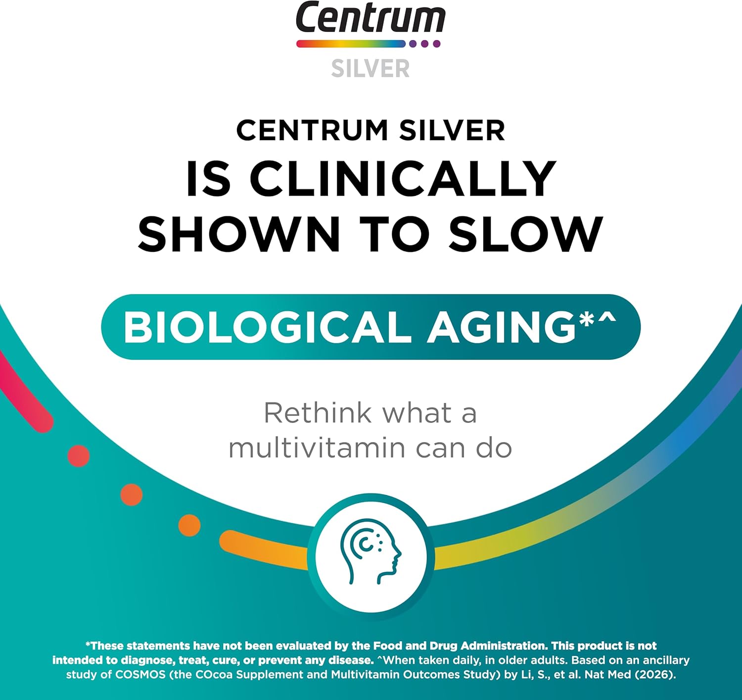 Centrum Silver Men's 50+ Multivitamin with Vitamin D3, B-Vitamins, Zinc for Memory and Cognition - 200 Tablets - Image 4