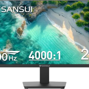 SANSUI Monitor 24 inch 100Hz Computer Monitor丨FHD 1080P PC Monitor丨HDMI丨FreeSync丨HDR丨Earphone Jack丨 Ergonomic Tilt for Home and Office