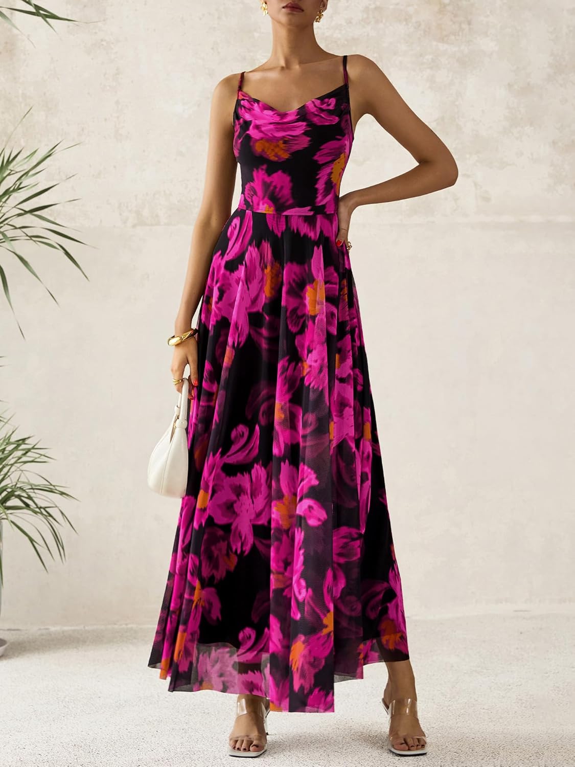 BTFBM Women Summer Floral Maxi Dresses Elegant Spaghetti Strap Dress Printed Party Dress Beach Long Dresses - Image 2