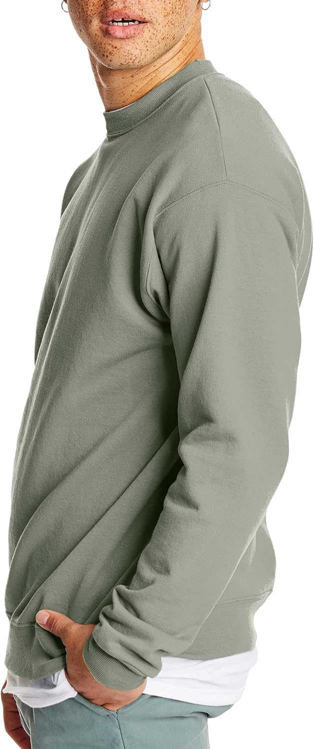 Hanes Men's Sweatshirt, EcoSmart Fleece Crewneck Sweatshirt, Big & Tall Available, 1 or 2-Pack - Image 5