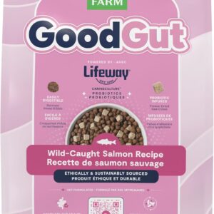 Open Farm, Goodgut Dry Dog Food with Probiotics, Veterinarian-Formulated Wild Caught Salmon Recipe, 3.5lb Bag