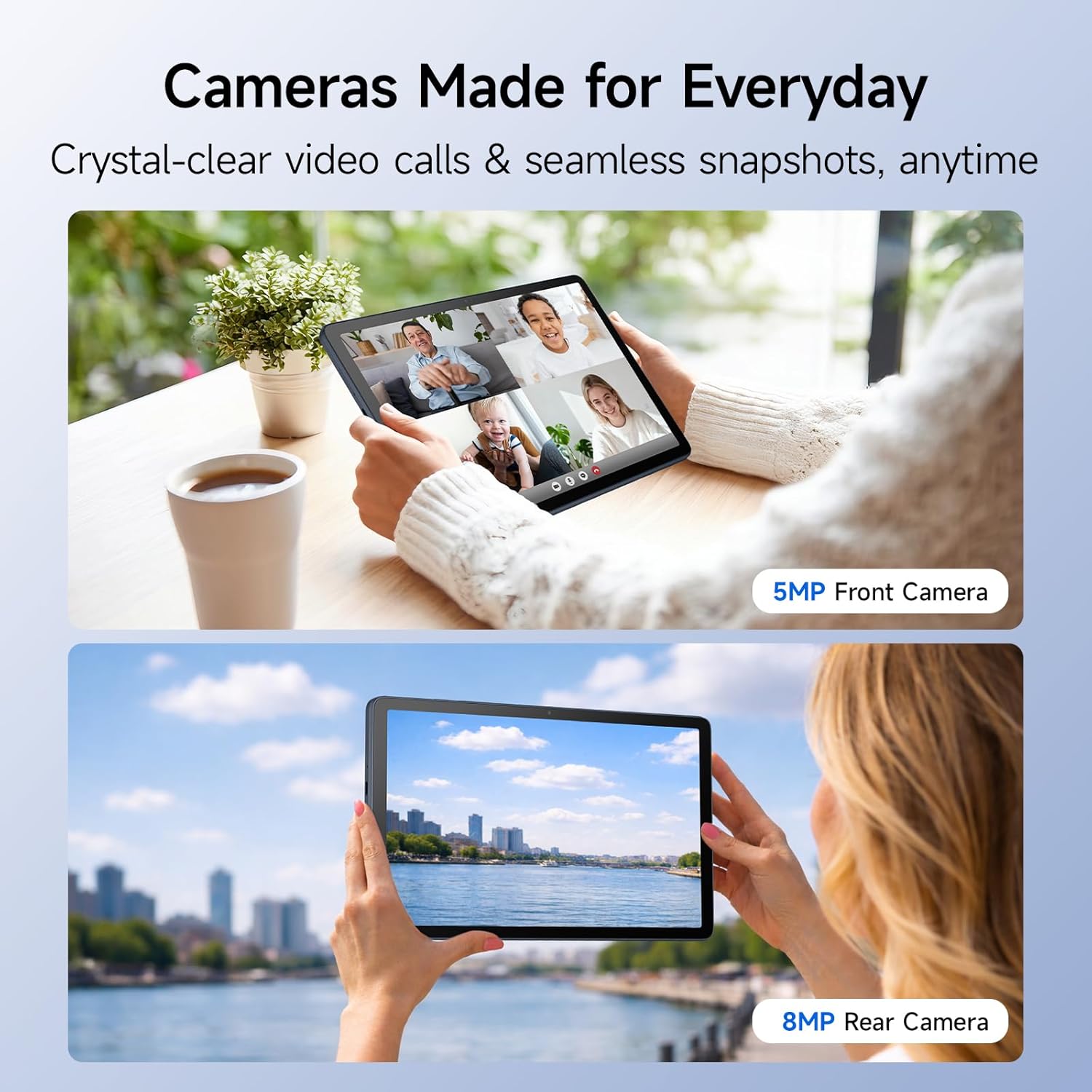 TCL TAB 10 Gen 4 Android Tablet, 10.1” FHD IPS Display, Octa-Core CPU, 12GB RAM (4GB+8GB), 128GB Storage, 6000mAh Battery, Android 15, Wi-Fi, Metal Body, Tablet for Students, Young Adults & Families - Image 7