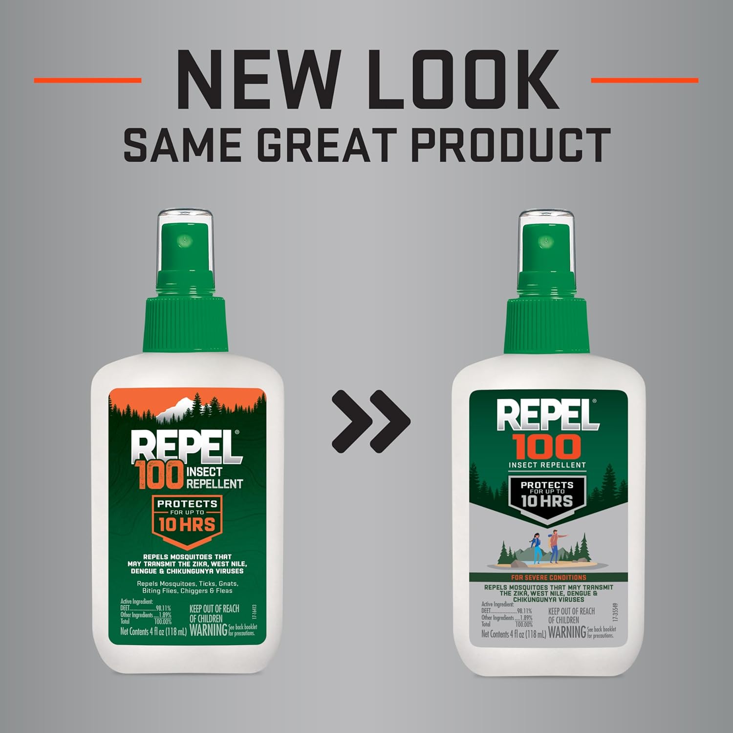 Repel 100 Insect Repellent, 4 Ounces, With DEET, 10-Hour Protection Long-Lasting Insect Repellent Pump Spray Repels Mosquitoes, Ticks, Gnats, Biting Flies, Chiggers And Fleas - Image 2
