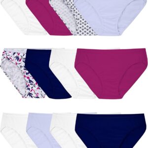 Fruit of the Loom Women’s Eversoft Cotton Underwear Multipacks, Tag Free & Breathable, Available in Plus Size