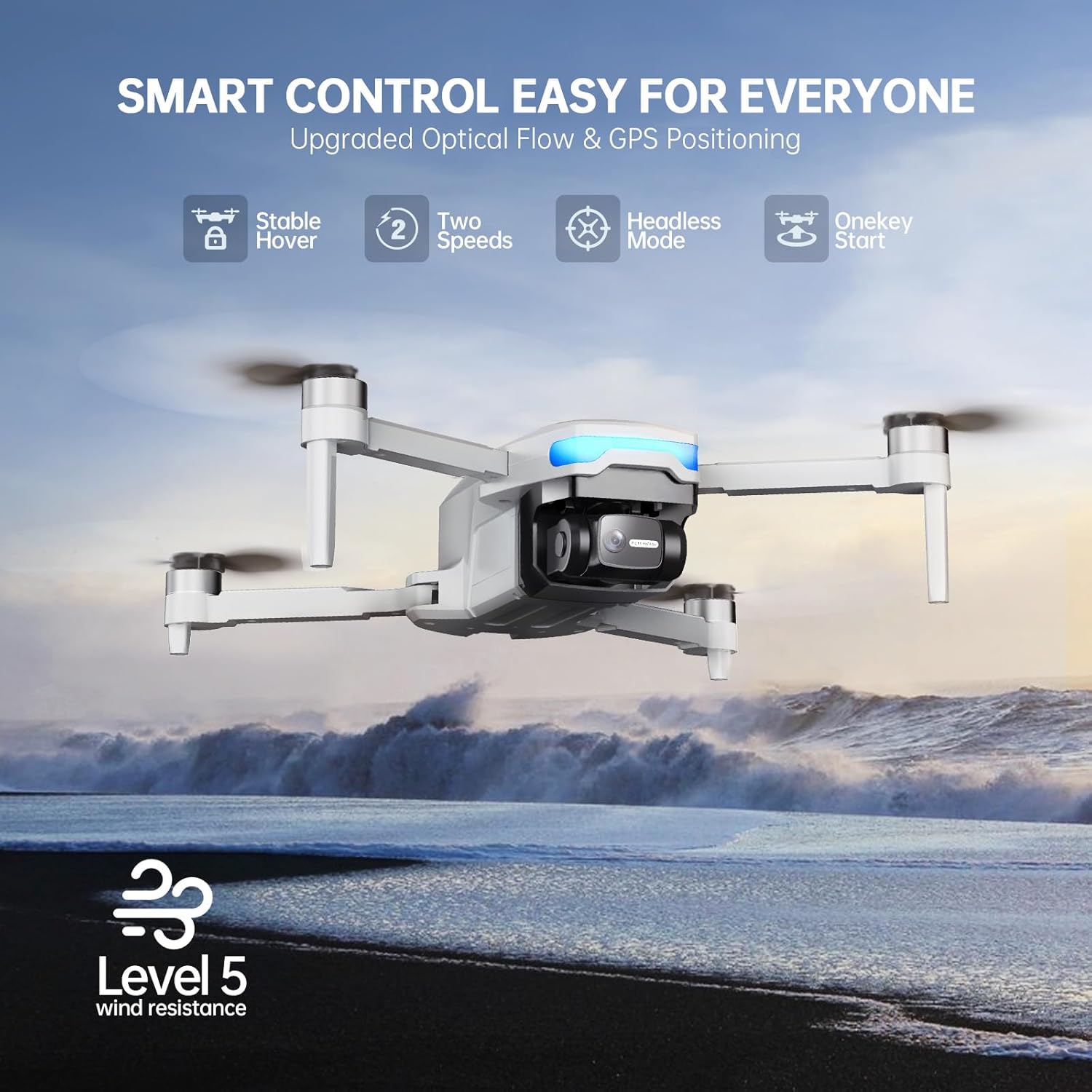 Drones with Camera for Adults 4K, Foldable Beginner Drone with Brushless Motor, Auto Follow, Tap Fly, Circle Fly, One Key Start, Under 249g - Image 7