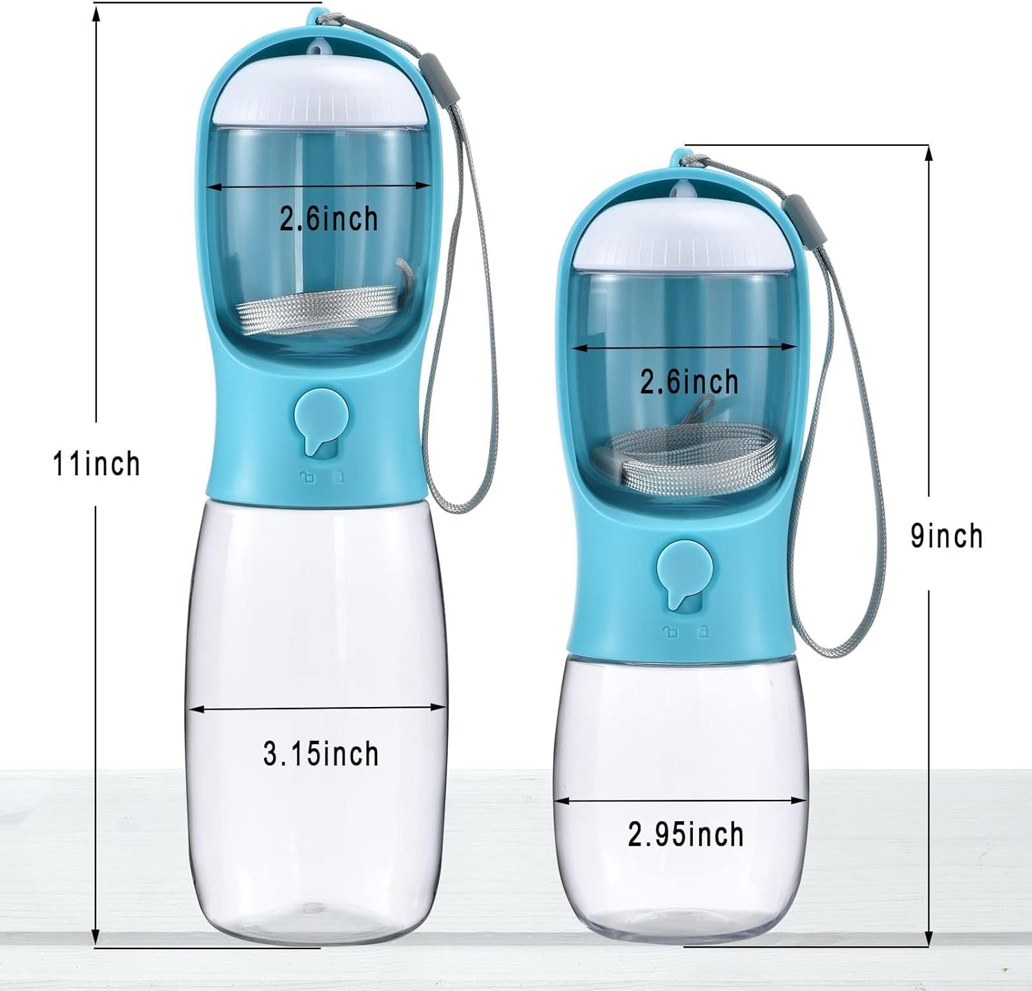 Cibaabo Dog Water Bottle with Food Container, Travel Puppy Water Bowl, Portable Pet Dispenser, Dog Gift Stuff Accessories Items, Puppy Essentials Necessities for Yorkie Cat Walking and Hiking - Image 6