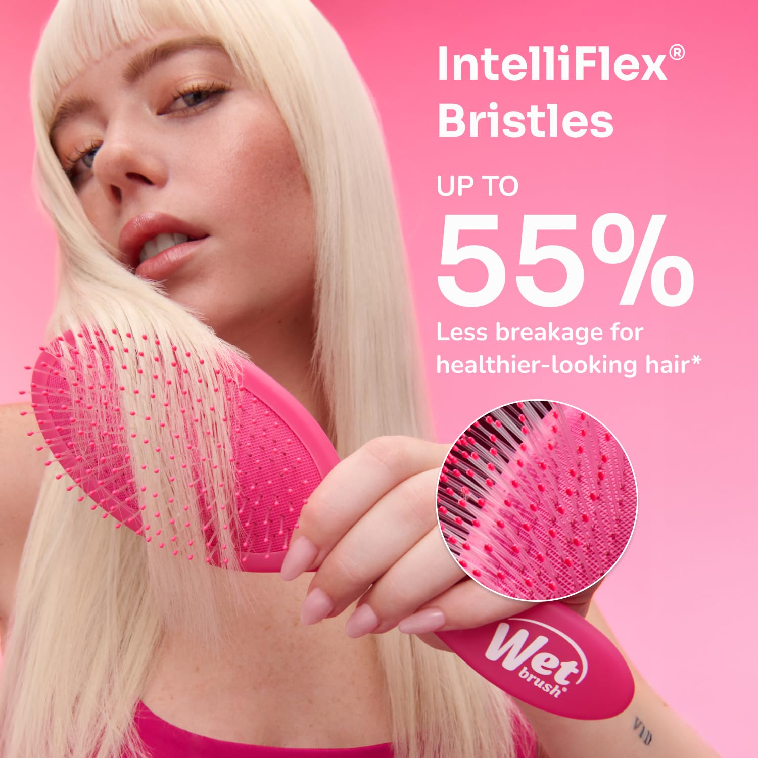 Wet Brush Original Detangler Hair Brush, Amazon Exclusive Aqua- Ultra-Soft IntelliFlex Bristles-Detangling Hairbrush Glides Through Tangles For All Hair Types (Wet Dry & Damaged Hair) - Women & Men - Image 7