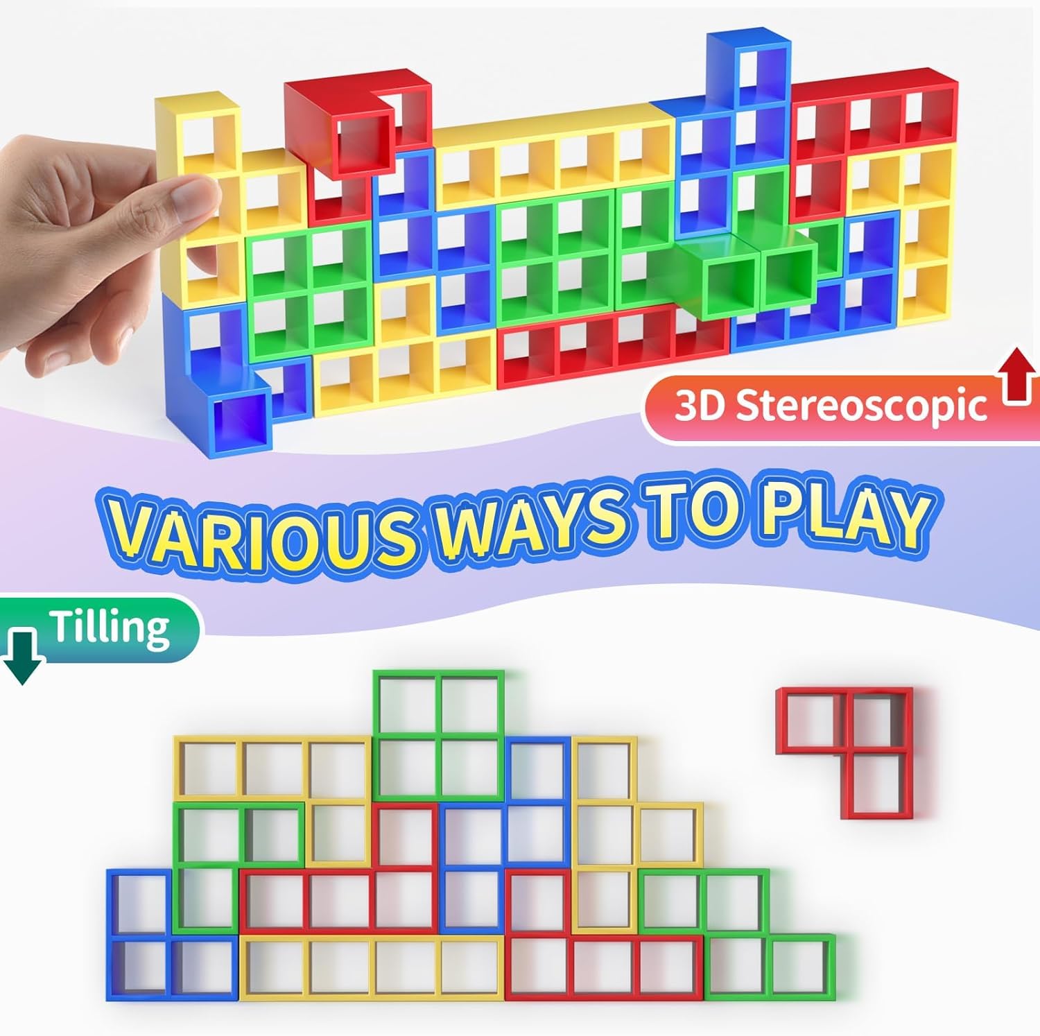 Ziogogco 48 Pcs Game Gifts, Balance Stacking Blocks Game,Perfect for Family, Parties, Travel,Boys Girls Gifts,Novelty Toy Gift for Kids or Friends - Image 4