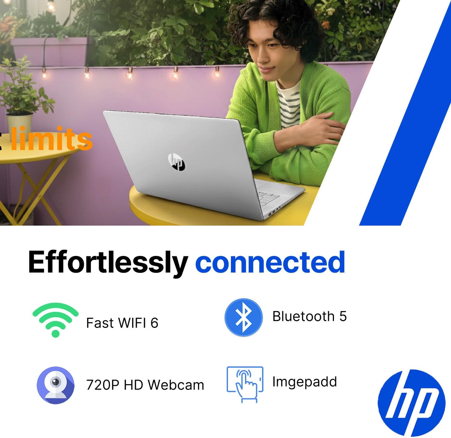HP Pavilion 15.6" Touchscreen Laptop • 2026 Edition • AMD Ryzen 5 7520U • 8GB RAM • 256GB PCle SSD • Bluetooth • Copilot AI • Wi-Fi 6 • Windows 11 • Ready for School & Work - Image 6