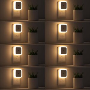 Sujeet Night Light, Night Lights Plug into Wall 8-Pack, Nightlight Plug in Night Light, Dusk to Dawn Night Lamp Led (Warm White)