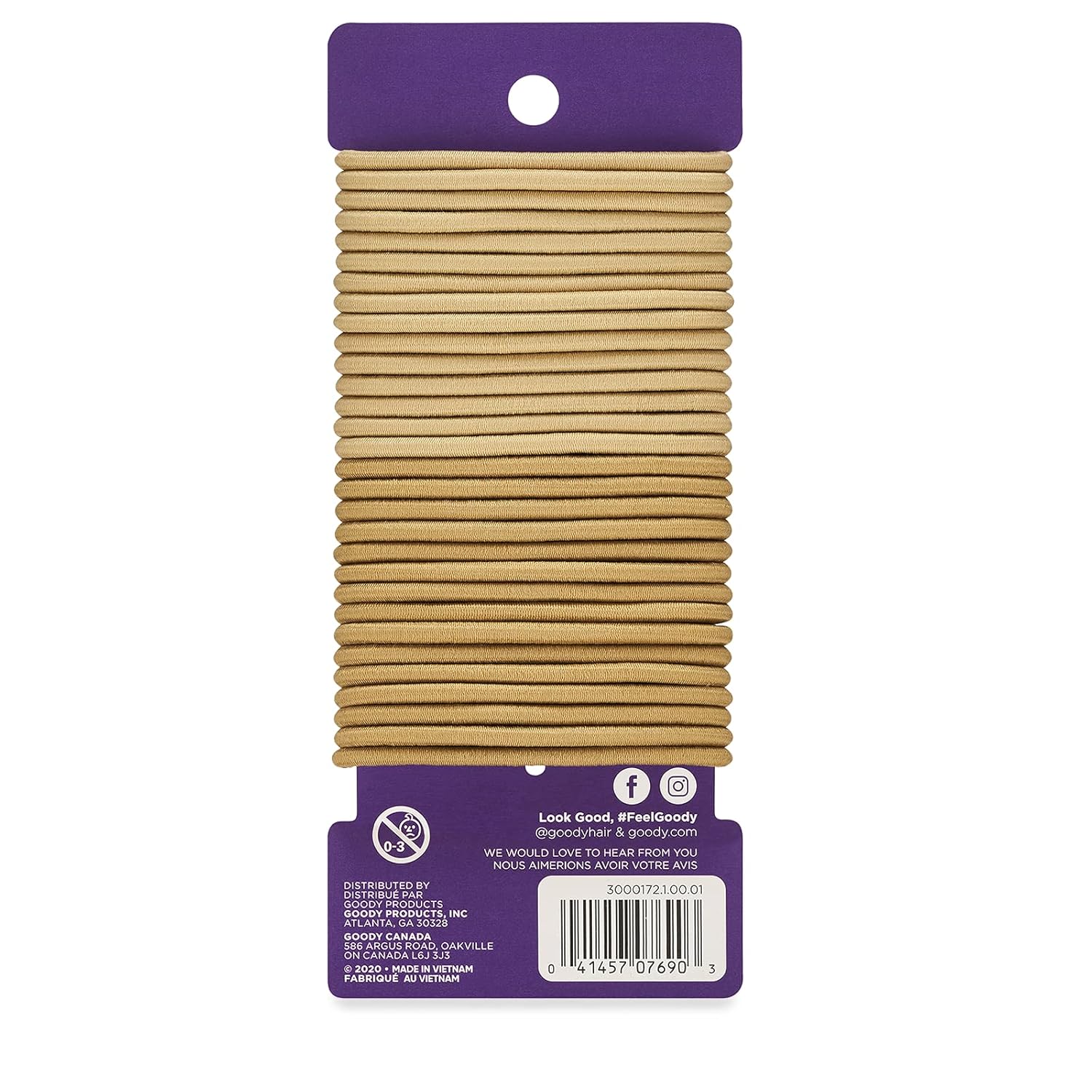 Goody Ouchless Hair Elastics – No Pull, No Breakage, Tangle-Free Hold for Thick, Curly, Coily & Textured Hair – 30 Count, Blonde, Long-Lasting Ponytail Holders for Women & Men - Image 2