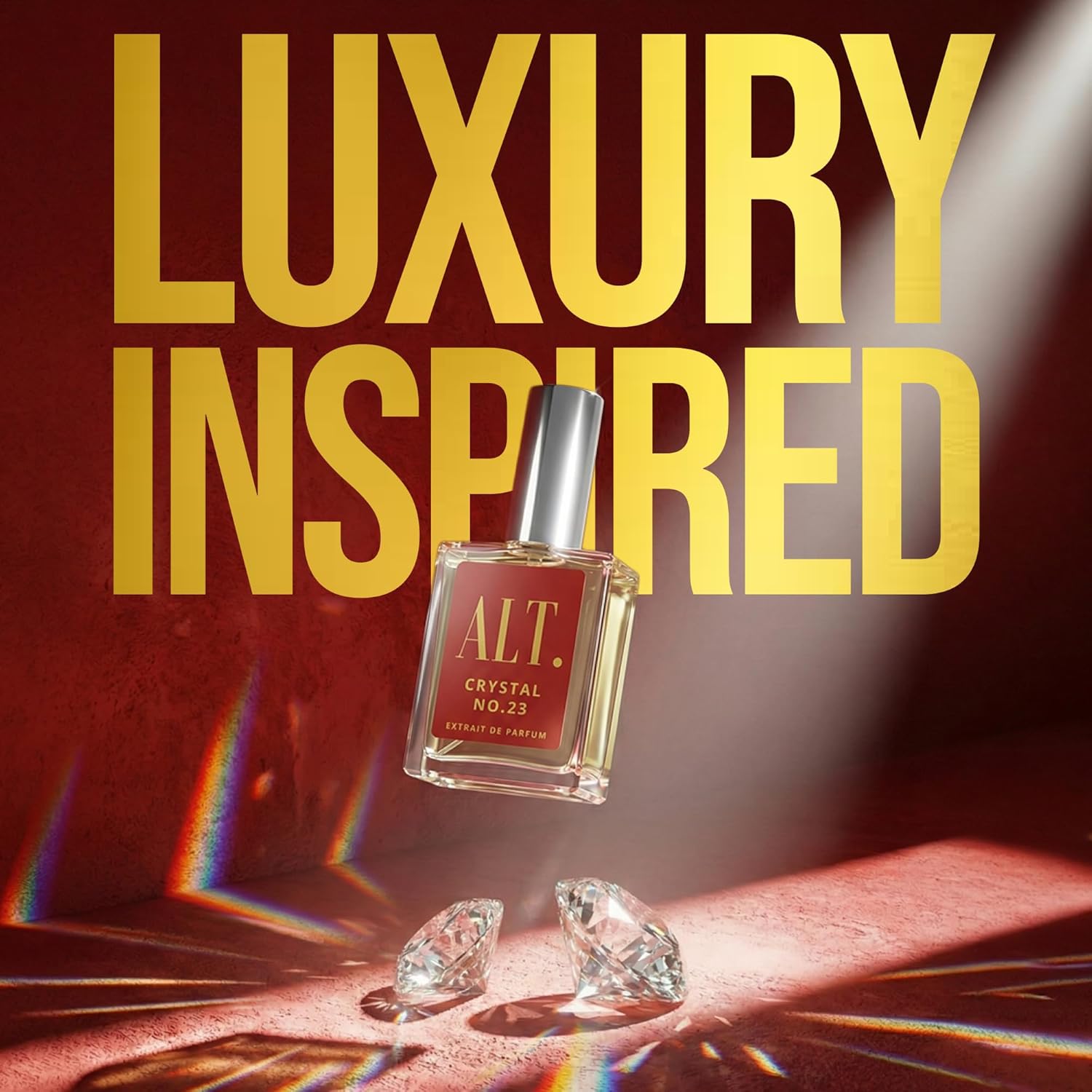ALT. FRAGRANCES Crystal No. 23 – Inspired by Baccarat Rouge 540, Unisex Perfume, Extrait de Parfum, Long Lasting Perfume for Men & Women with Jasmine, Amberwood & Cedar Notes, 60ml - Image 2