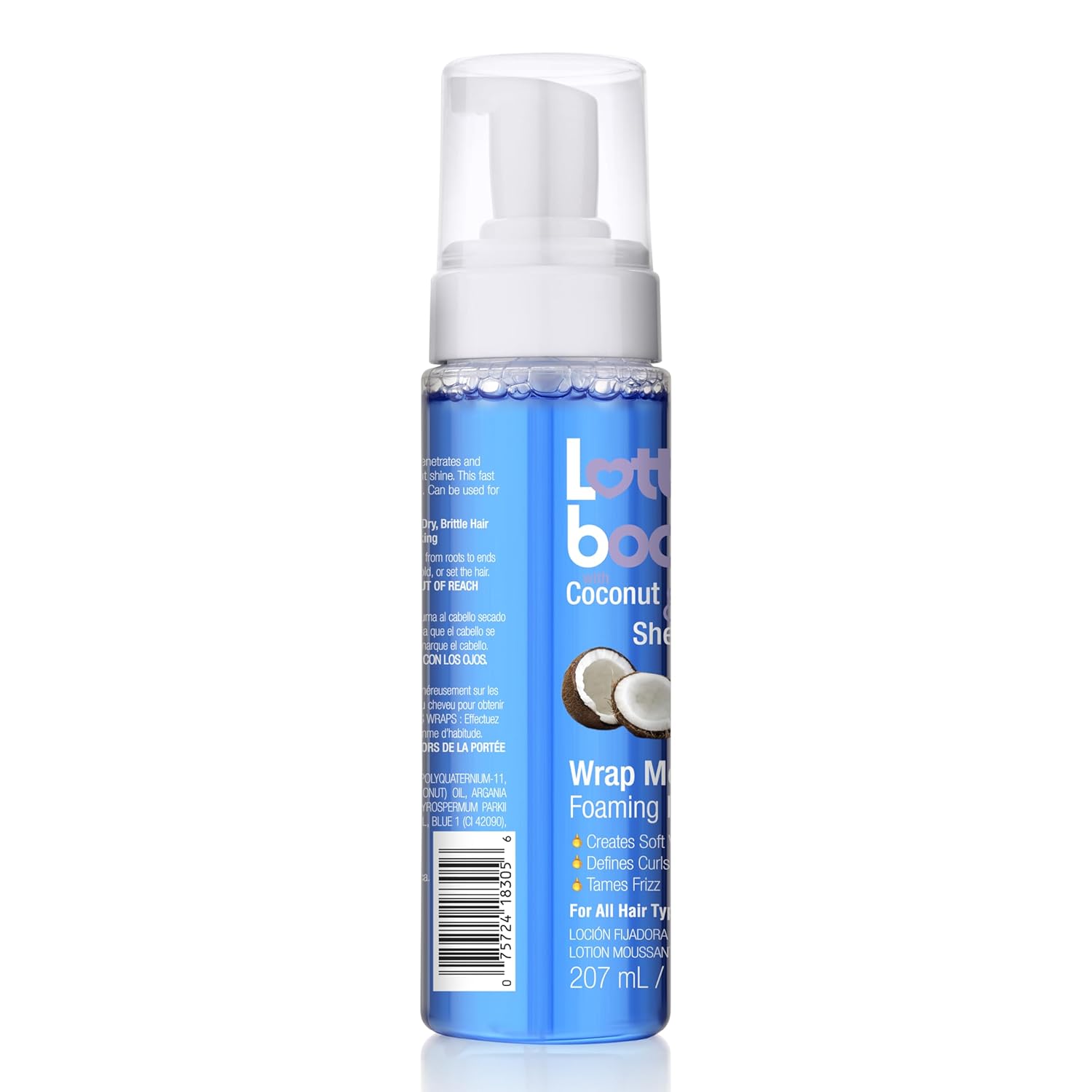 Lottabody Wrap Me Foaming Mousse with Coconut & Shea Oils, Lightweight Moisture-Rich Curl-Defining & Frizz-Control Styling Mousse for Natural Curly, Coily & Relaxed Hair, 7 oz - Image 14