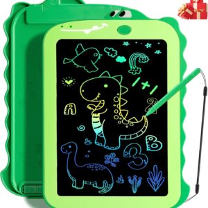 Teriph LCD Writing Tablet for Kids, Colorful Toddlers Toys Drawing Board, Educational Kid Toys, Doodle Pad Dinosaur Toy for 3 4 5 6 7 8 Year Old Boys Girls Birthday Party Xmas,8.5inch & Green