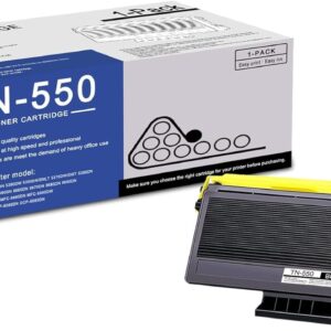 1 Pack TN550 TN-550 Black Toner Cartridge Compatible TN550 Replacement for Brother HL-5240 5250DN/DNT 5270DN 5280DW MFC-8370 8460N 8470DN 8480DN 8660DN 8670DN 8690DN 8860DN DCP-8060 8065DN Printe