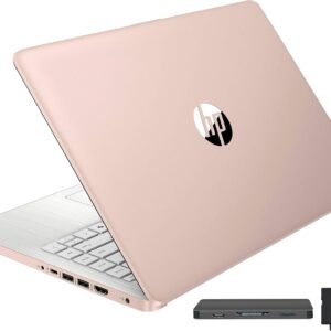 HP Stream 14″ HD BrightView Laptop, Intel Celeron N150, 16GB RAM, 288GB Storage (128GB UFS + 160GB Docking Station Set), Intel UHD Graphics, 720p Webcam, Wi-Fi, 1 Year Office 365, Win 11 S, Gold