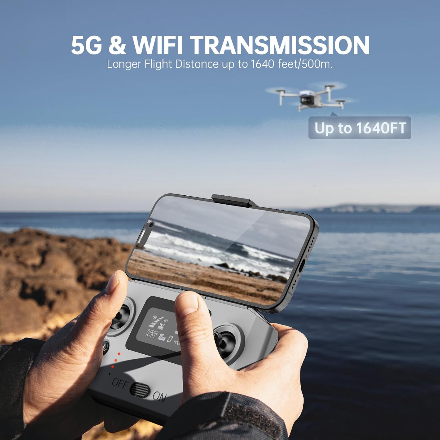 Drones with Camera for Adults 4K, Foldable Beginner Drone with Brushless Motor, Auto Follow, Tap Fly, Circle Fly, One Key Start, Under 249g - Image 3