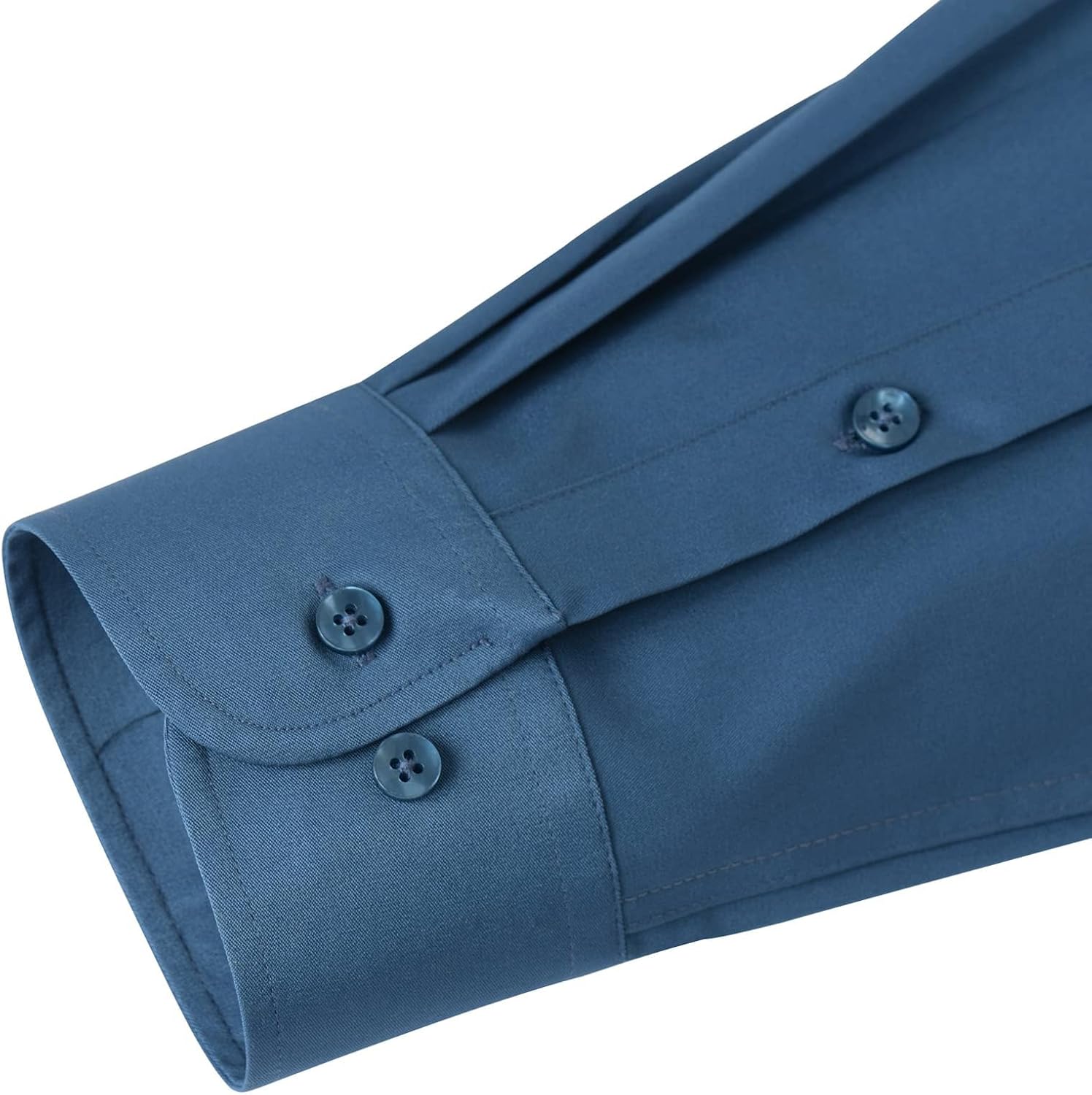 J.VER Men's Dress Shirts Solid Long Sleeve Stretch Wrinkle-Free Formal Shirt Business Casual Button Down Shirts - Image 6