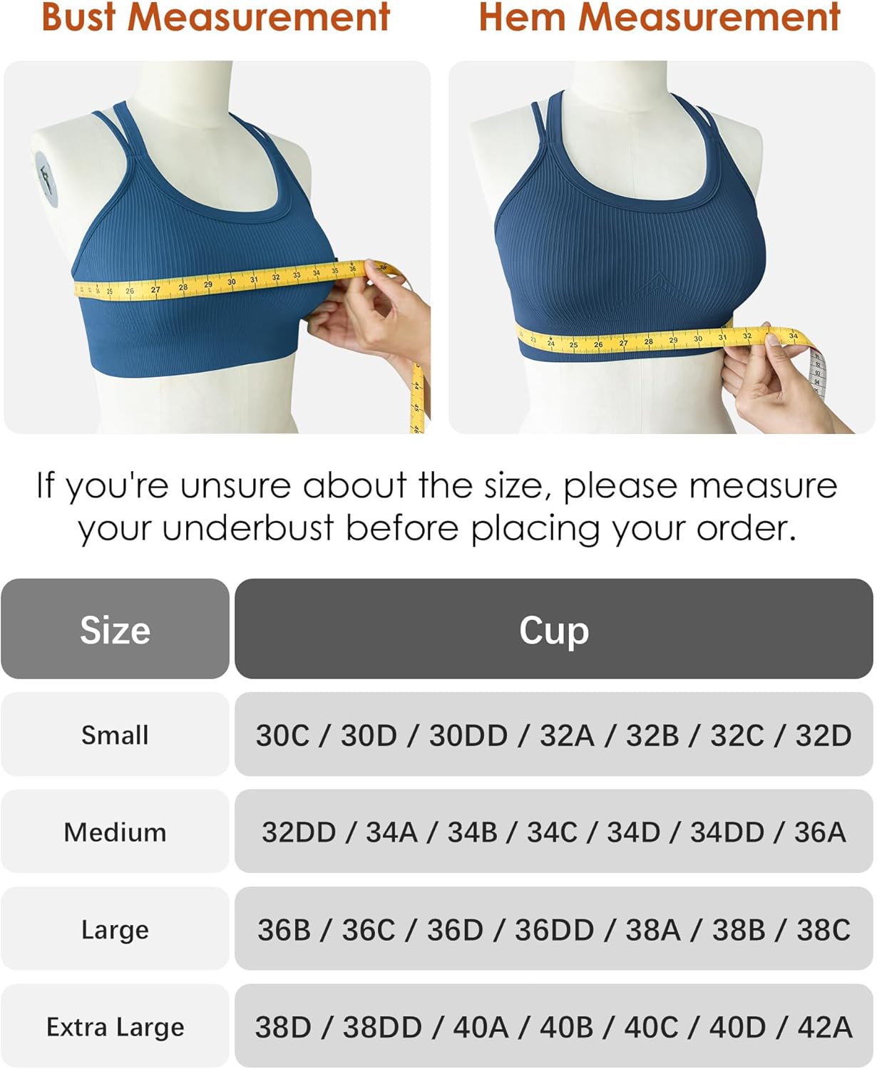 Sports Bras for Women HIigh Support, Criss-Cross Back Padded Strappy High Impact Sports Bras for Women Large Bust - Image 6