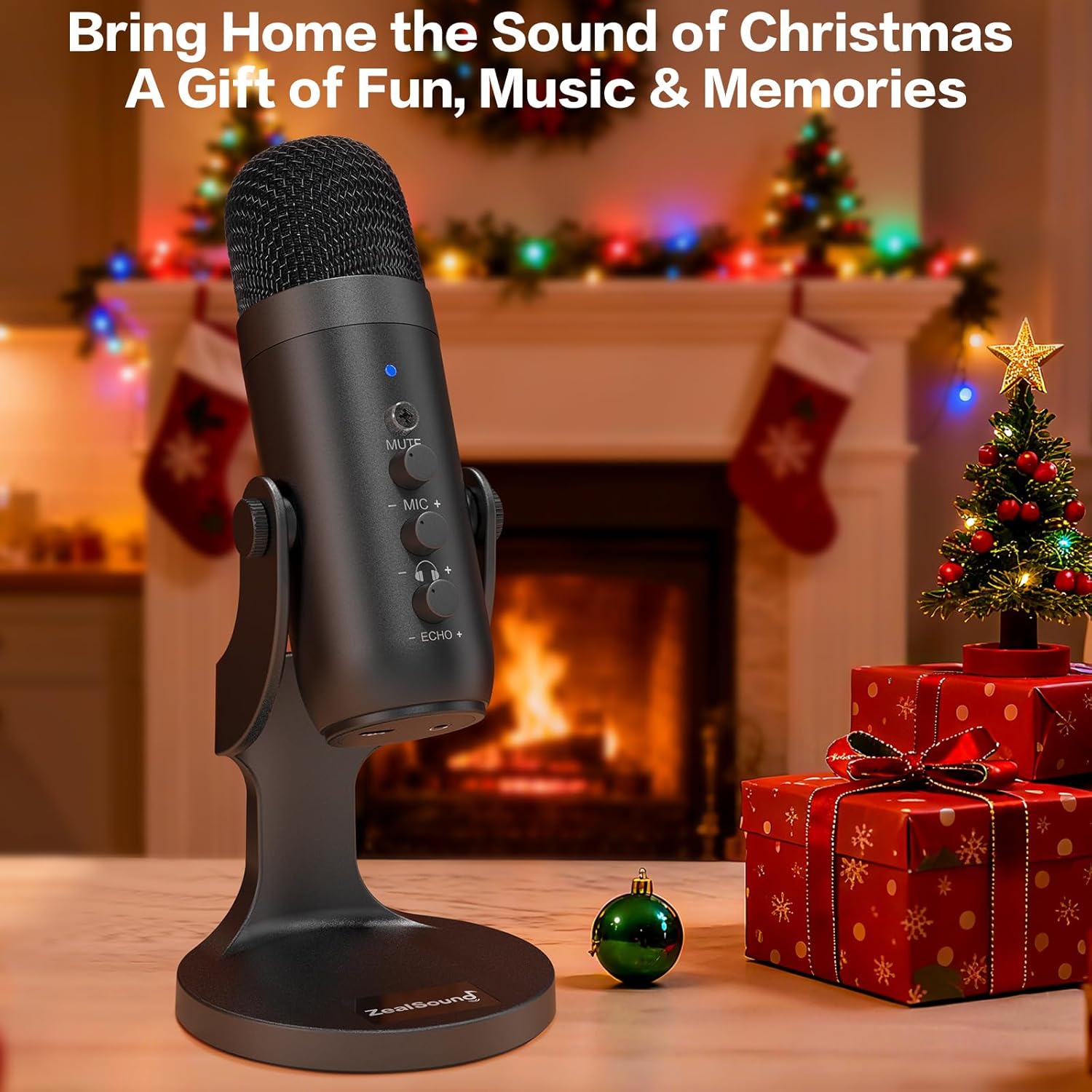 ZealSound Podcast Microphone for PC, Noise Cancellation USB Mic with Gain, Volume Adjustment & Mute Button, Monitoring & Echo, for YouTube, TikTok, Podcasting, Streaming, iPhone, iPad, Android, Mac - Image 9