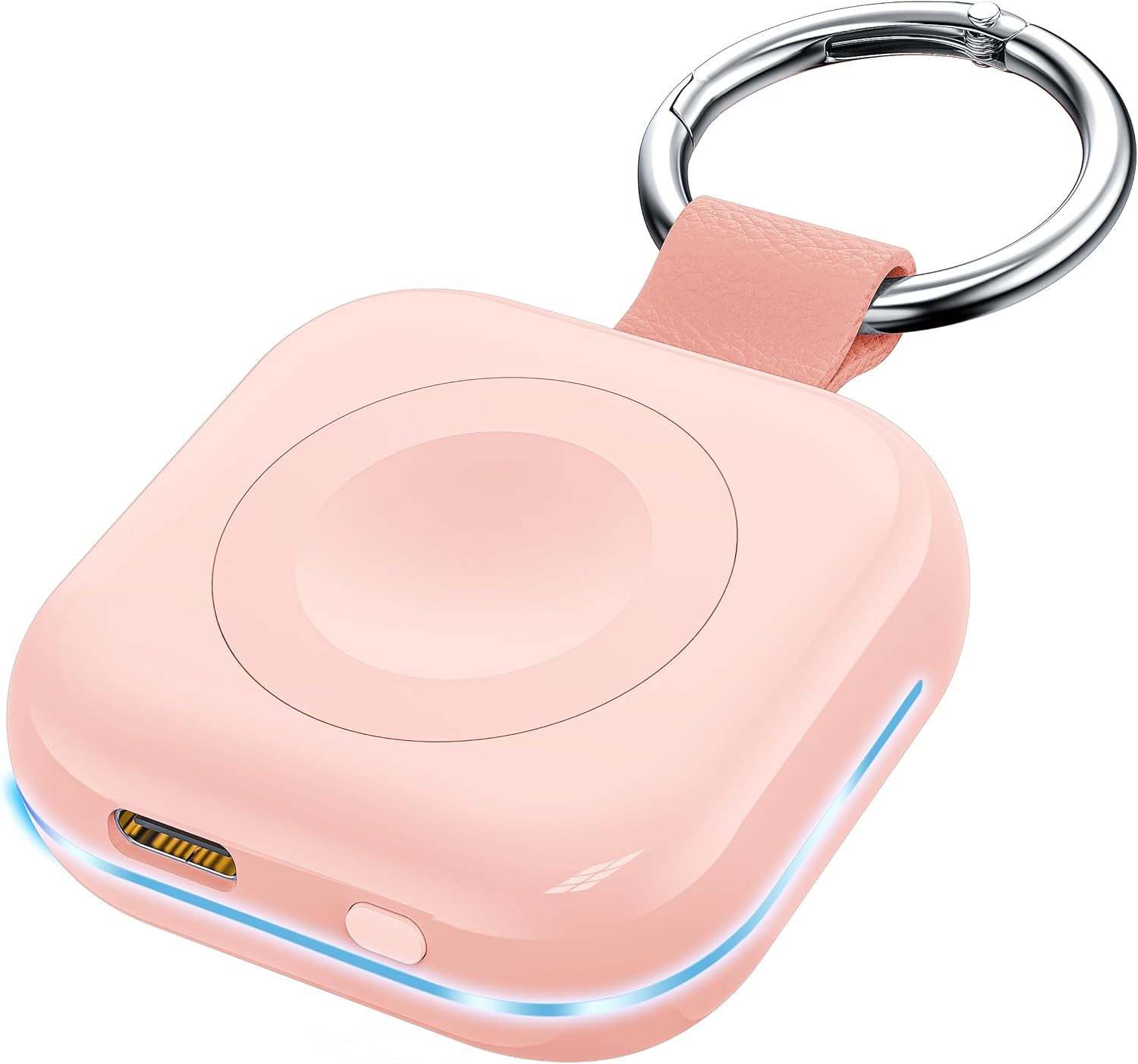 HUOTO Portable Wireless Charger for Apple Watch Accessories,for Apple Watch Series 11/10/9/8/UItra 2/UItra/7/6/5/4/3/2/SE,Compact Magnetic iWatch Charger 1200mAh Power Bank Keychain Travel Style Gift