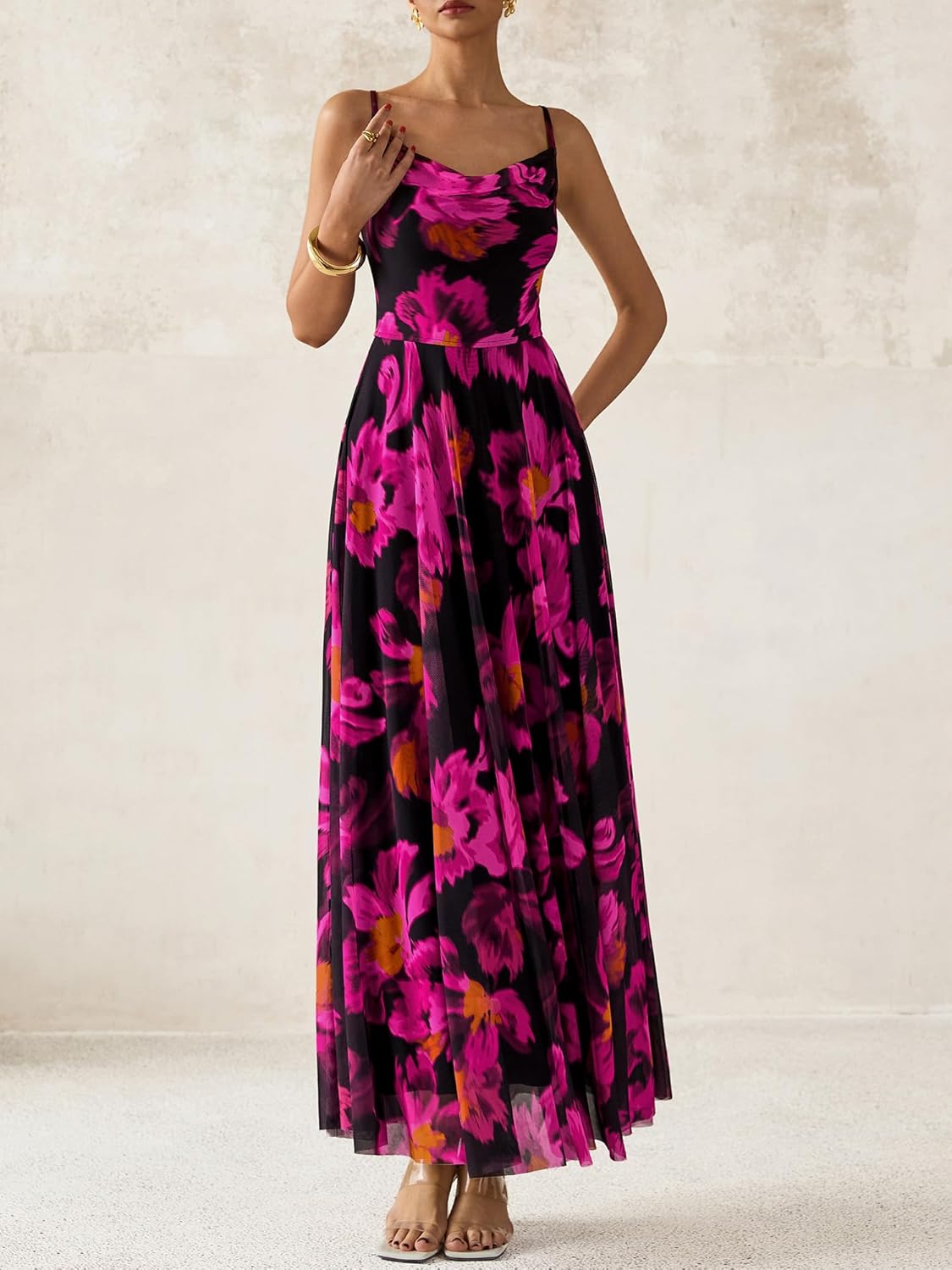 BTFBM Women Summer Floral Maxi Dresses Elegant Spaghetti Strap Dress Printed Party Dress Beach Long Dresses - Image 7