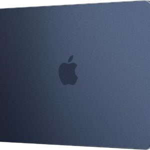 EooCoo Compatible with MacBook Air 13 inch Case M5 2026-2022 M4 M3 M2 A3449 A3240 A3113 A2681, 100% Match Official Color, Upgrade Matte, Dent & Scratch Protection Hard Shell for Mac Air 13.6, Midnight
