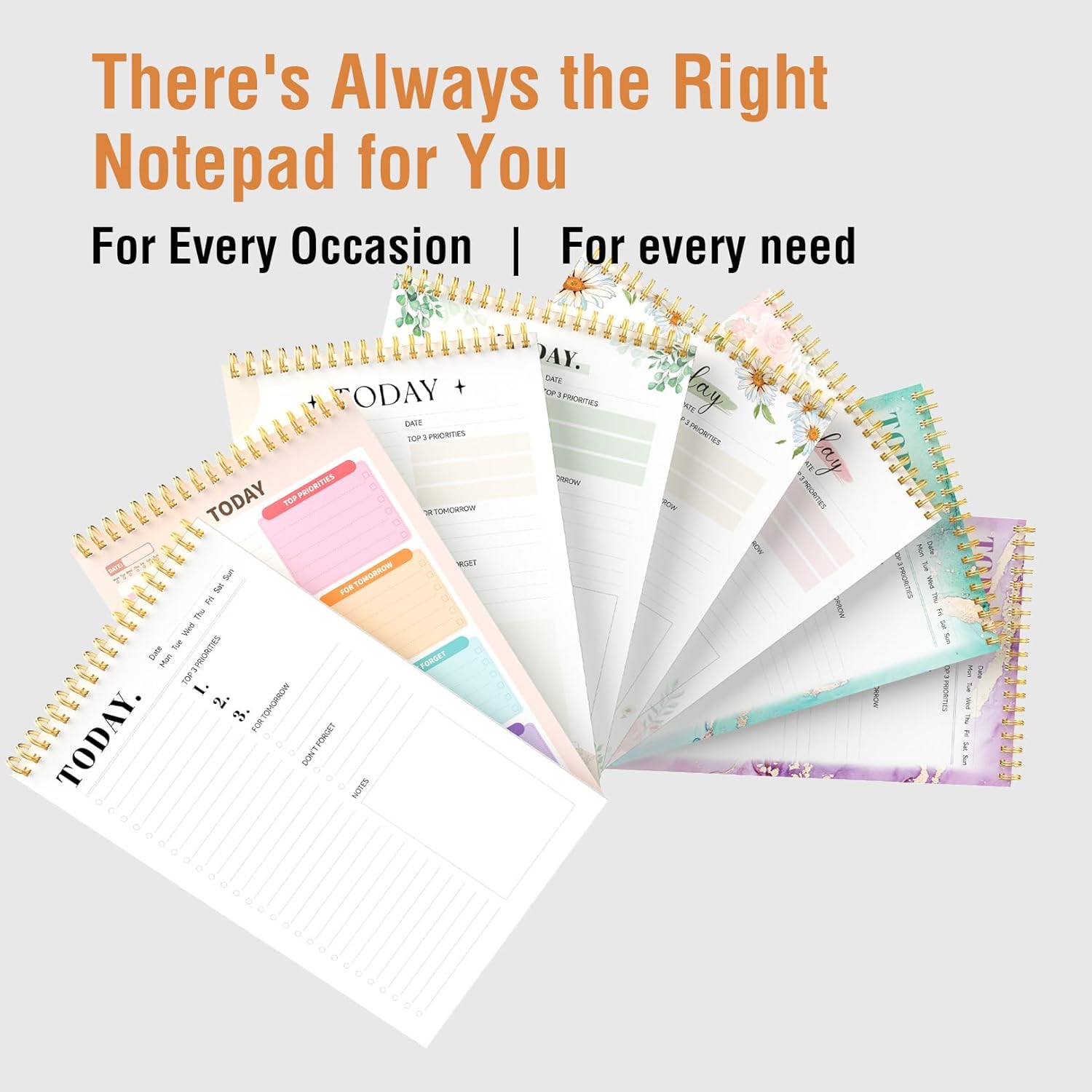 Forvencer To Do List Notepad (6.5 x9.8), To Do List Notebook for Work, Undated Daily Planner Organizer for Tasks Checklist & Goal Planning, To Do List Perfect for Office, School, Cute - Image 2