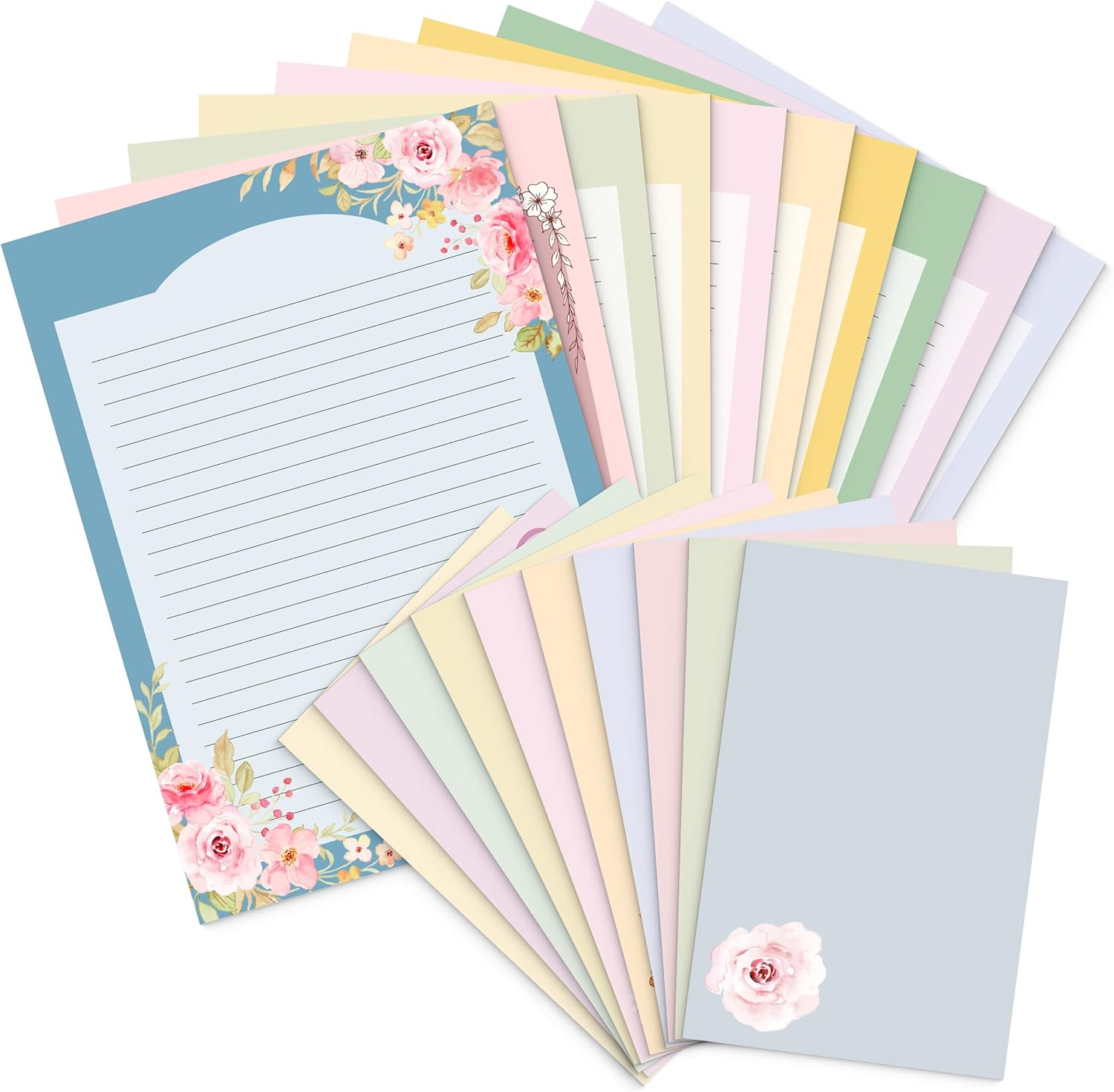Mr. Pen- Stationery Writing Paper Set with Envelopes, 5.2" x 7.3", 60 Letter Sheets & 30 Envelopes, Smooth Printable Letter Paper for Handwritten Notes, Personal Letters, Invitations, Office & Home