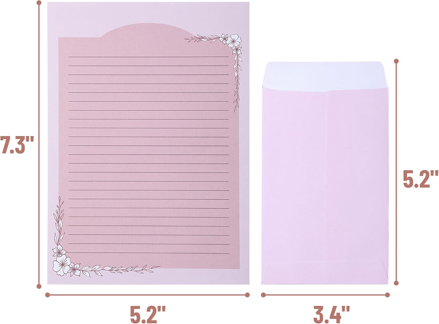 Mr. Pen- Stationery Writing Paper Set with Envelopes, 5.2" x 7.3", 60 Letter Sheets & 30 Envelopes, Smooth Printable Letter Paper for Handwritten Notes, Personal Letters, Invitations, Office & Home - Image 4