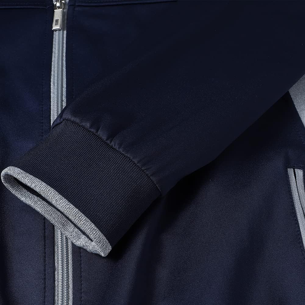 Men's Casual Athletic Tracksuit Long Sleeve Sweatsuit Set Full Zip Running Jacket and Pants 2 Piece Outfits - Image 5