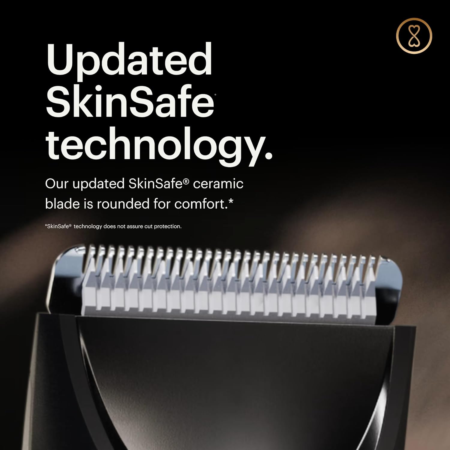 MANSCAPED® The Lawn Mower® 3.0 Plus Groin & Body Hair Trimmer – Updated SkinSafe® Trimmer Blade, Waterproof Wet/Dry Groomer, USB-C Rechargeable, Men’s Wireless Ball Shaver, Tuxedo Black - Image 4