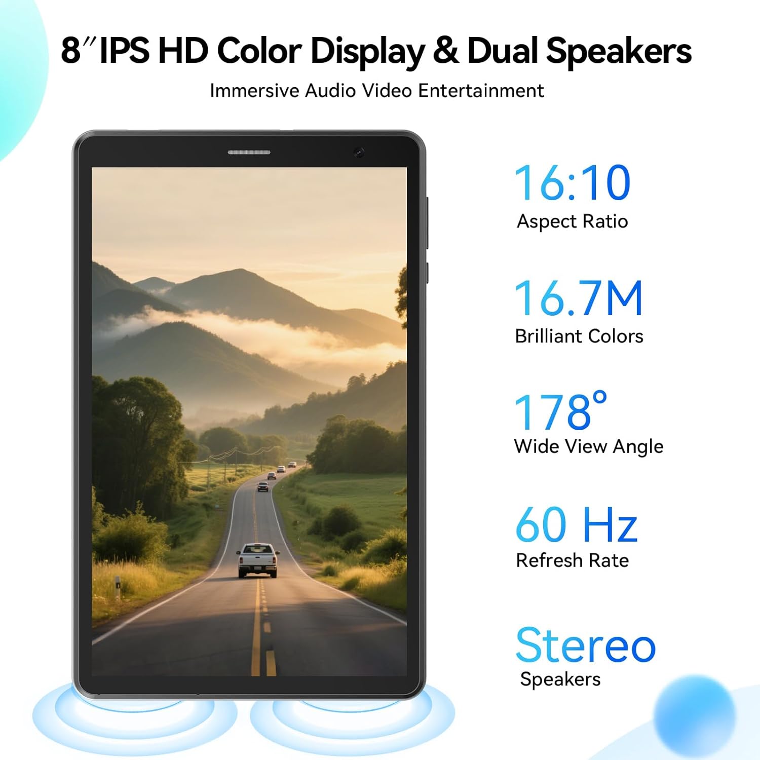 Topsand 8 Inch Tablet Android 15 Tablet with Sim Card Slot Uncloked Cellular Phone with 4G LTE Octa Core 12GB RAM 64GB ROM 2TB TF Expandable Tableta with Case - Image 5